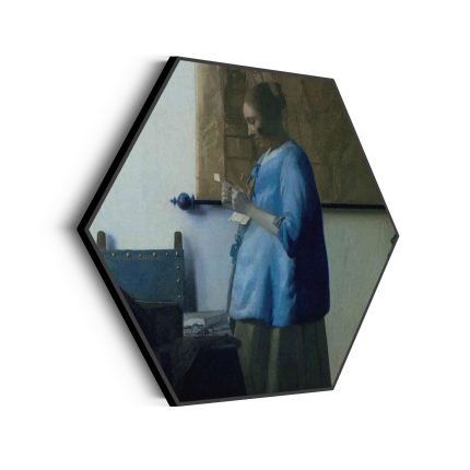 akoestisch-schilderij-johannes-vermeer-vrouw-die-een-brief-leest-1663-hexagon_Wecho