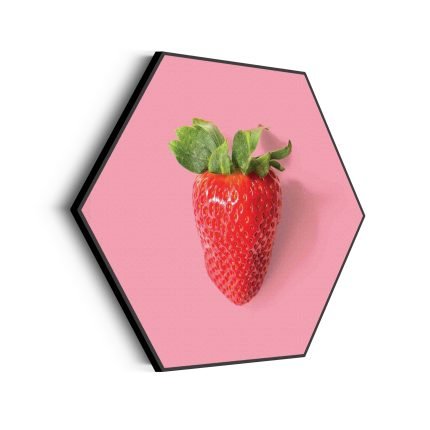 akoestisch-schilderij-strawberry-hexagon_Wecho