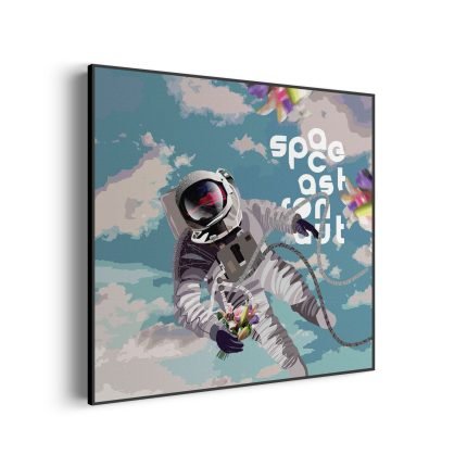 akoestisch-schilderij-astronaut-in-de-ruimte-vierkant_Wecho